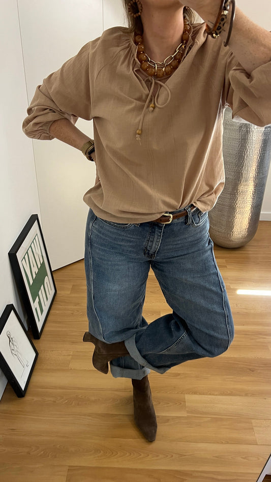 Blouse camel | PERRINE 🤎