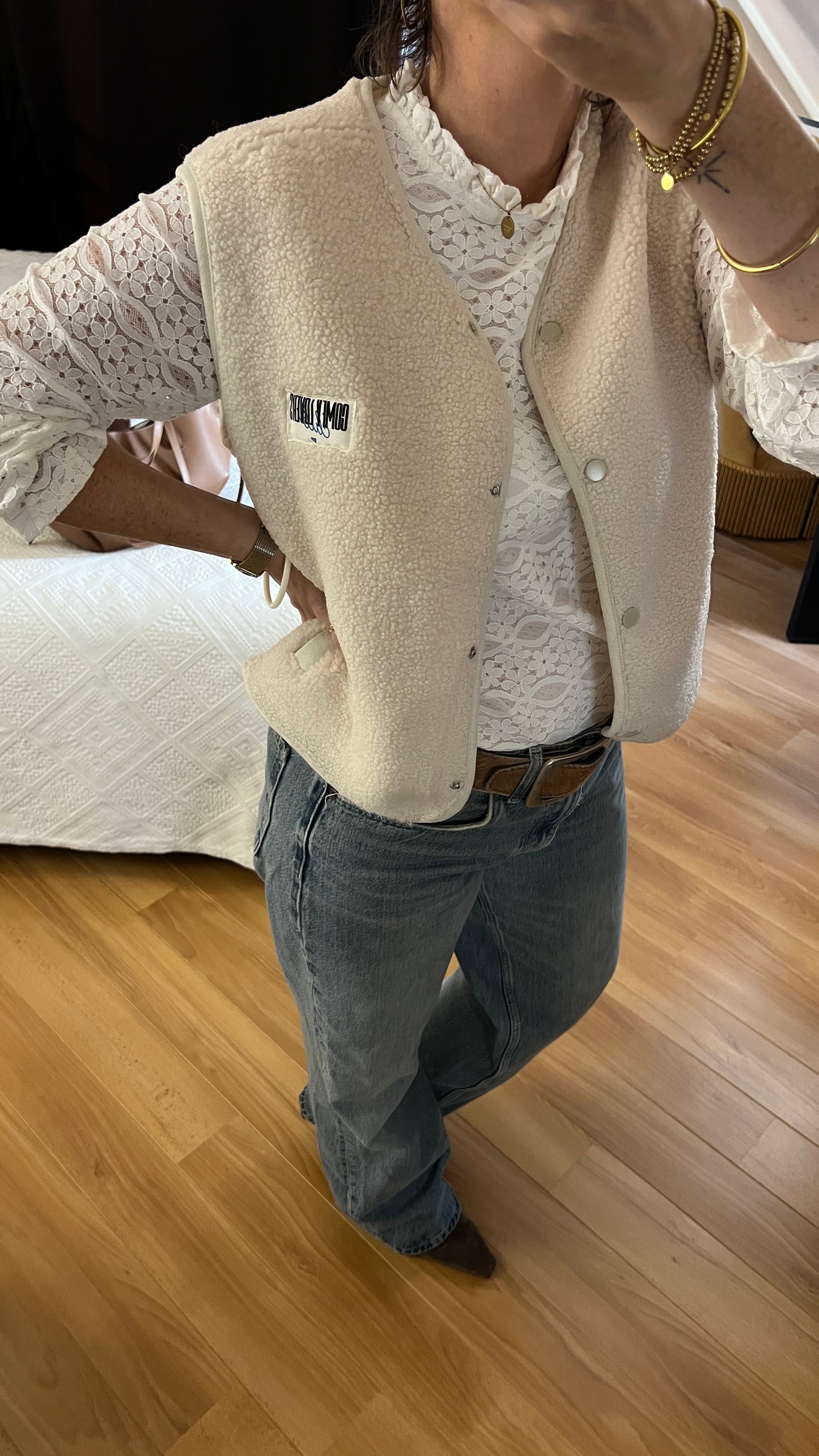 Gilet CONSTANCE Crème