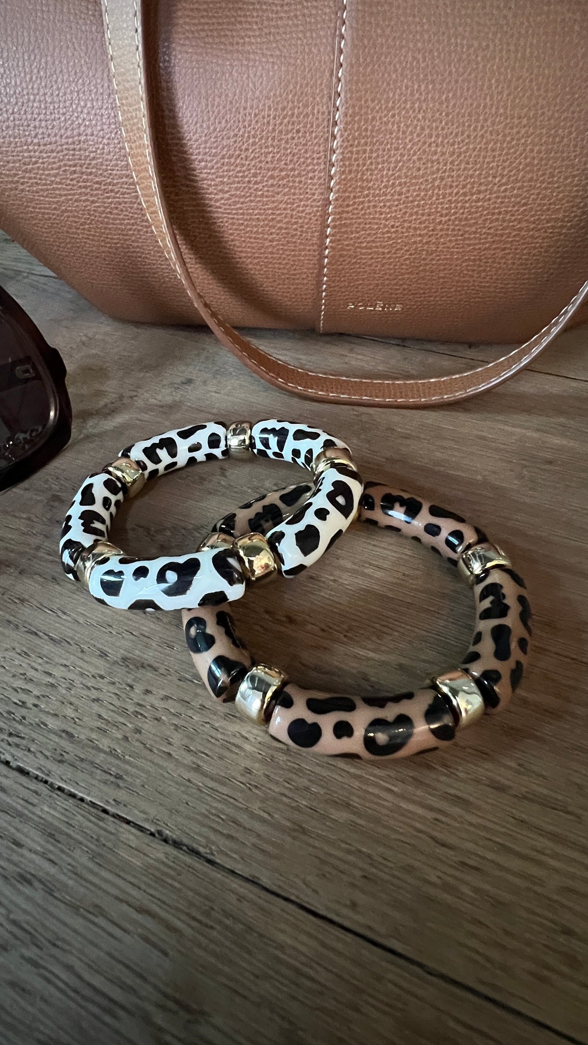 Bracelet perles | LEOPARD BEIGE