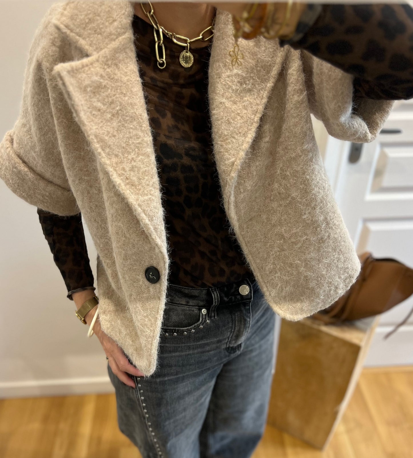 Veste | EMILIE beige chiné