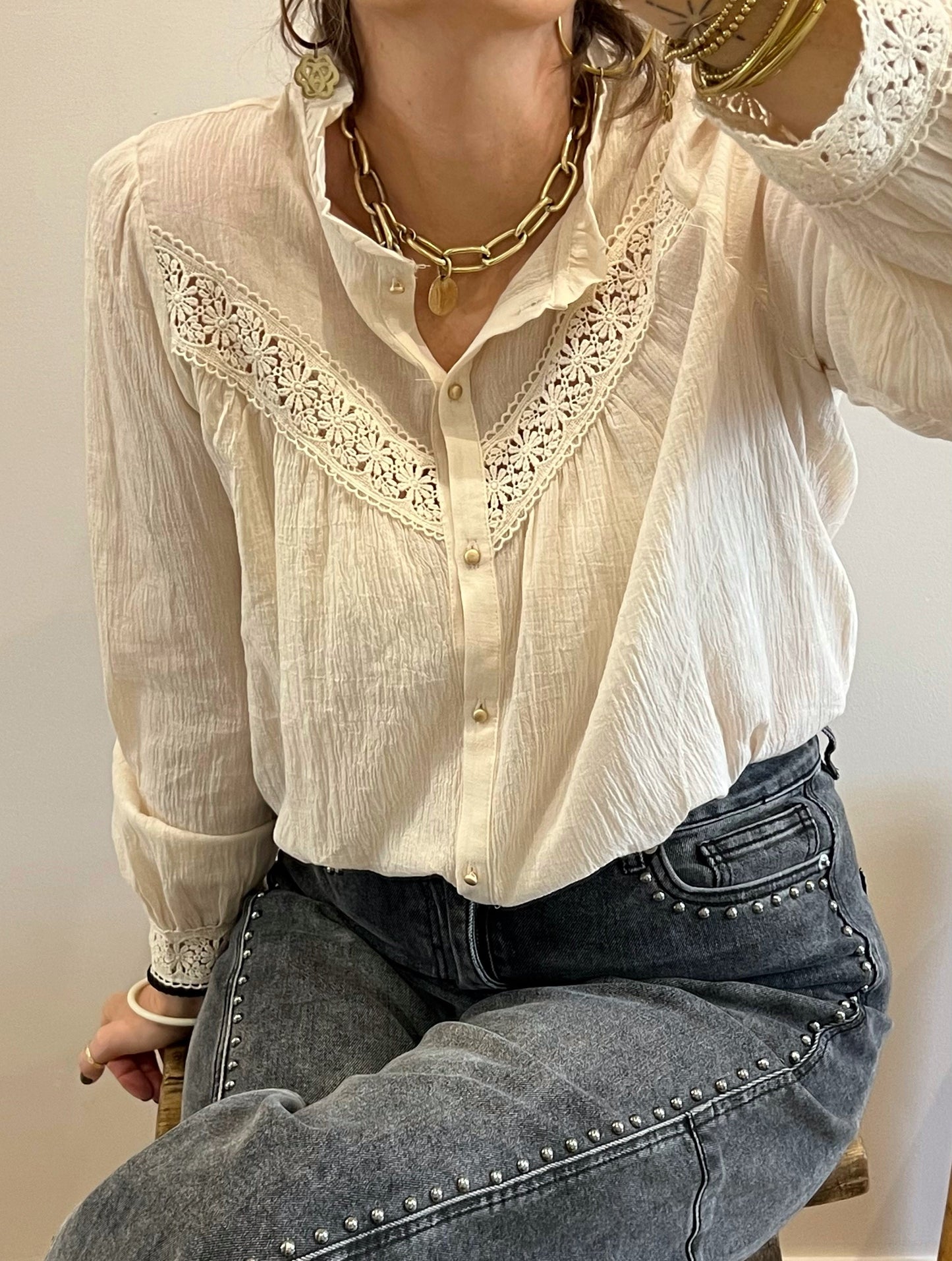 Chemise MARYLOU beige