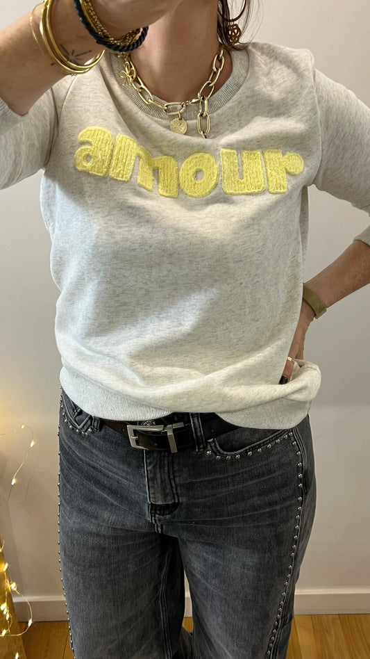 Sweat JULIETTE AMOUR Jaune