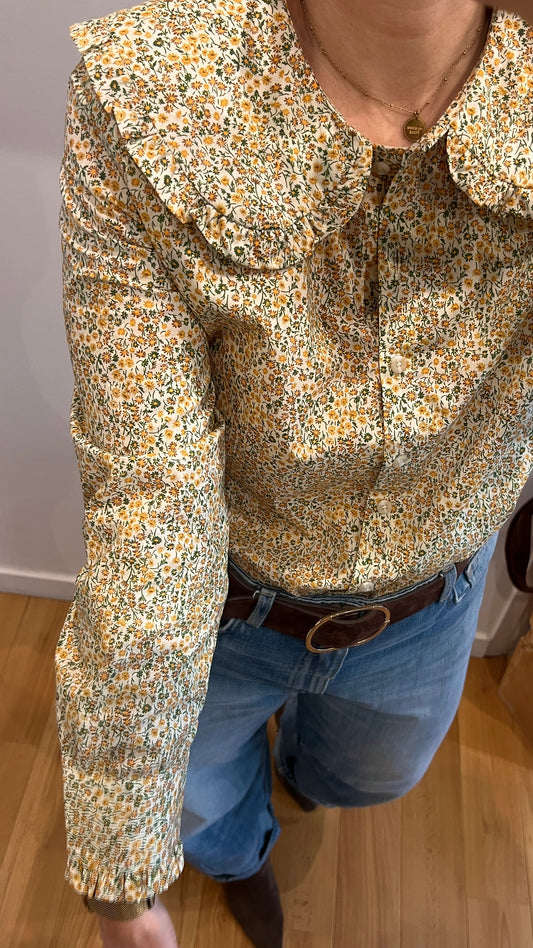 Chemise SUZANNE col Claudine