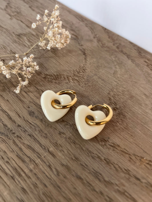 Boucles d'oreilles créole Cœur | MARION