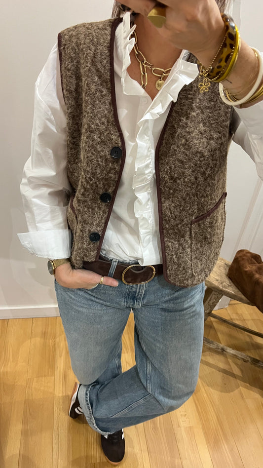 Gilet LOUIS chocolat