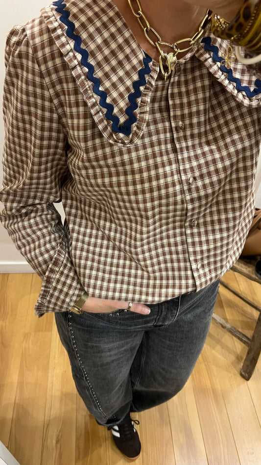 Chemise CÉLESTINE col Claudine