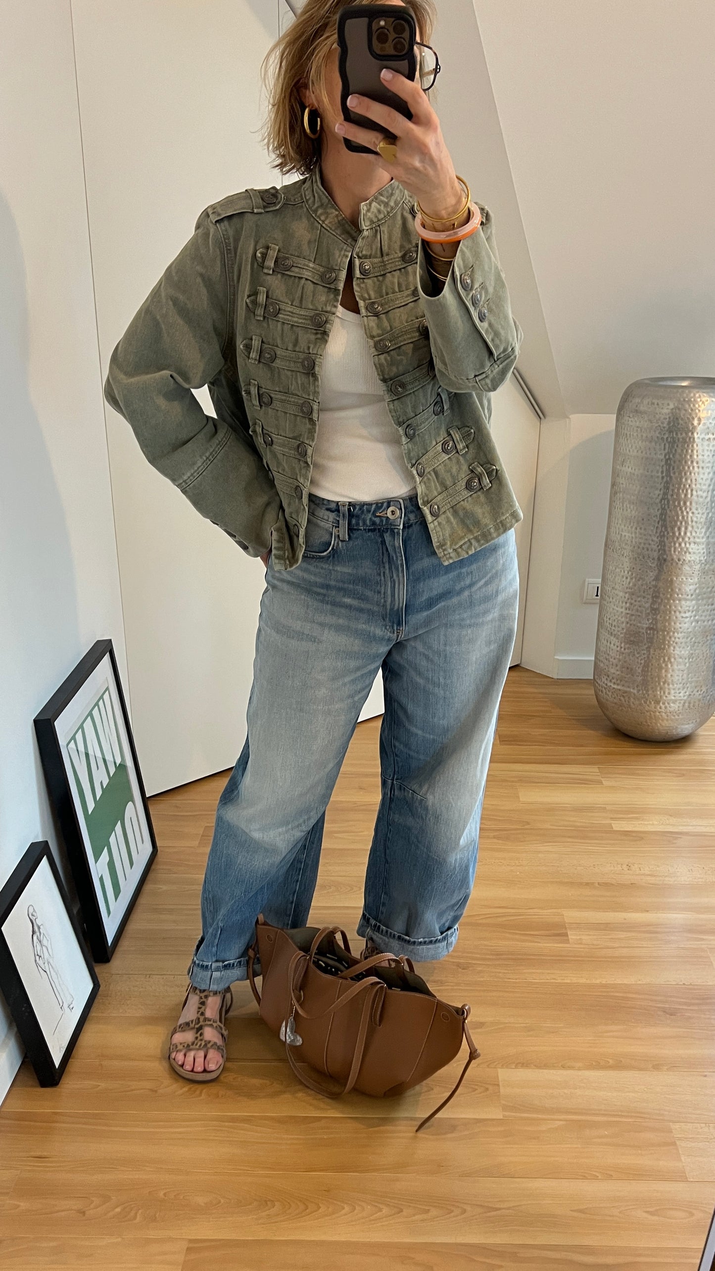 Veste jean | JACKSON kaki