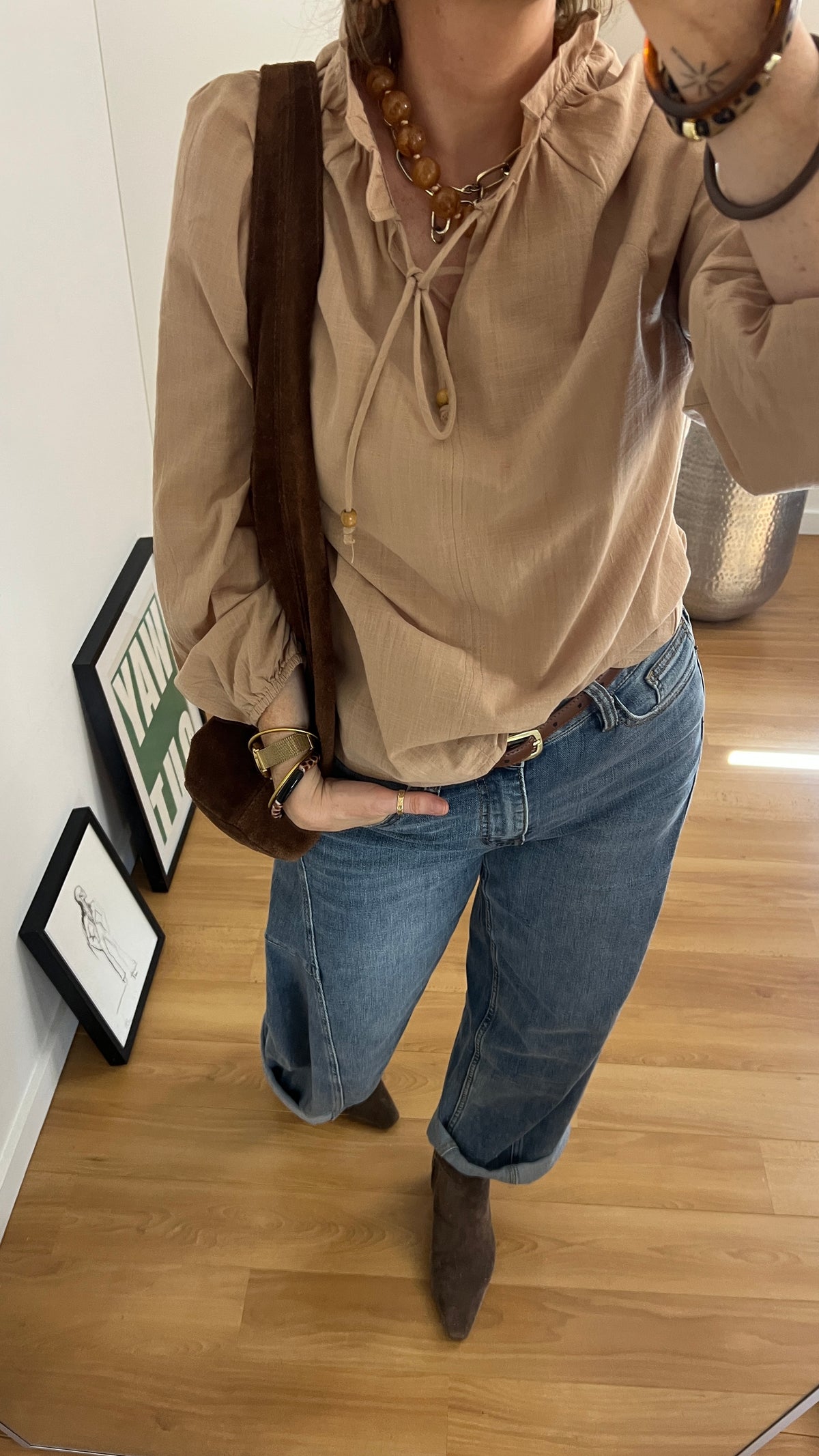 Blouse camel | PERRINE 🤎