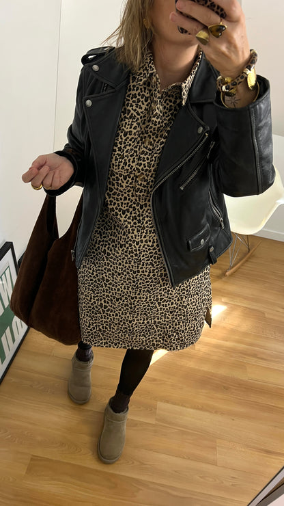 Robe léopard courte | LILOU 🐆