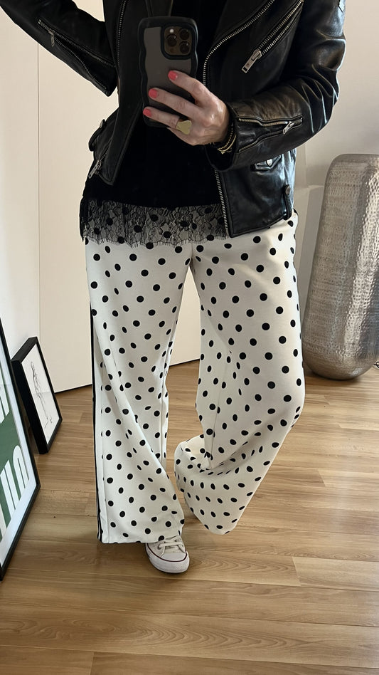 Pantalon Jogging | POLKA Blanc