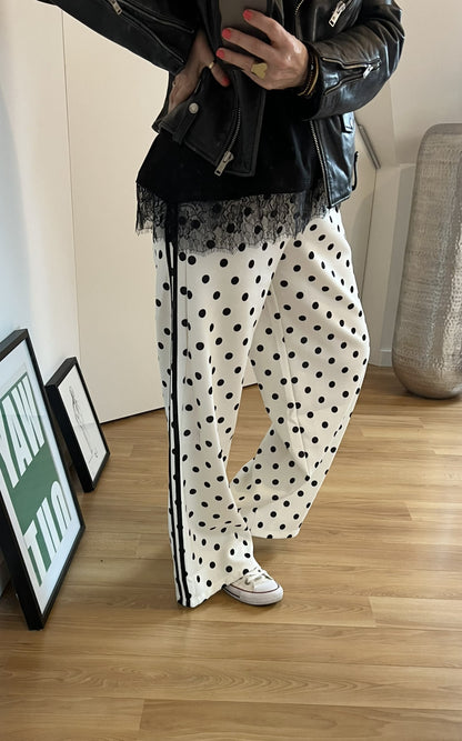 Pantalon Jogging | POLKA Blanc