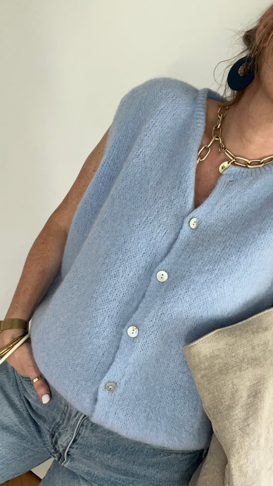 Gilet | CHARLOTTE bleu ciel