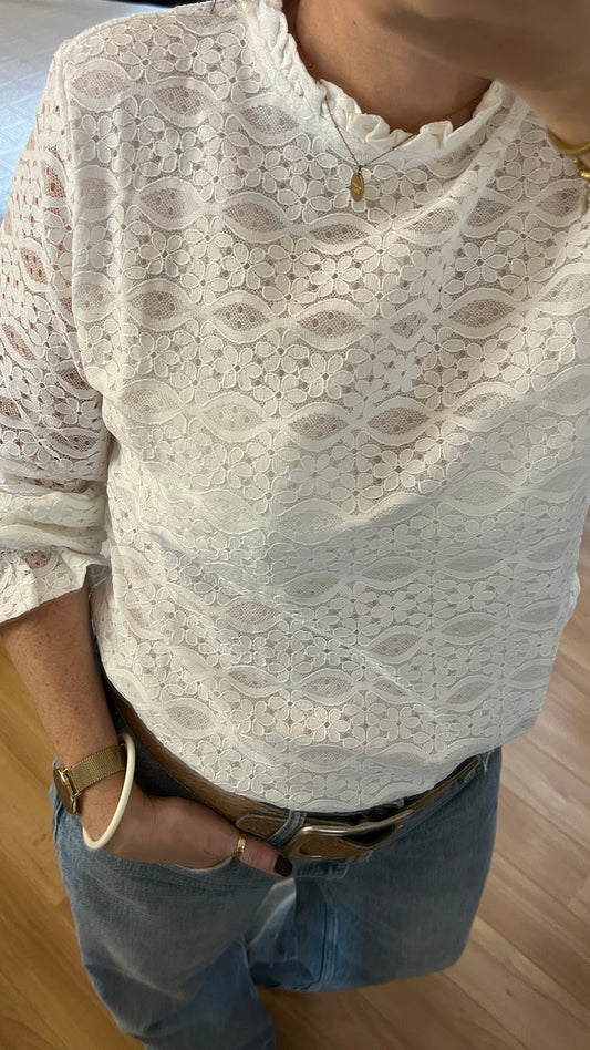 Blouse CLAIRE blanche