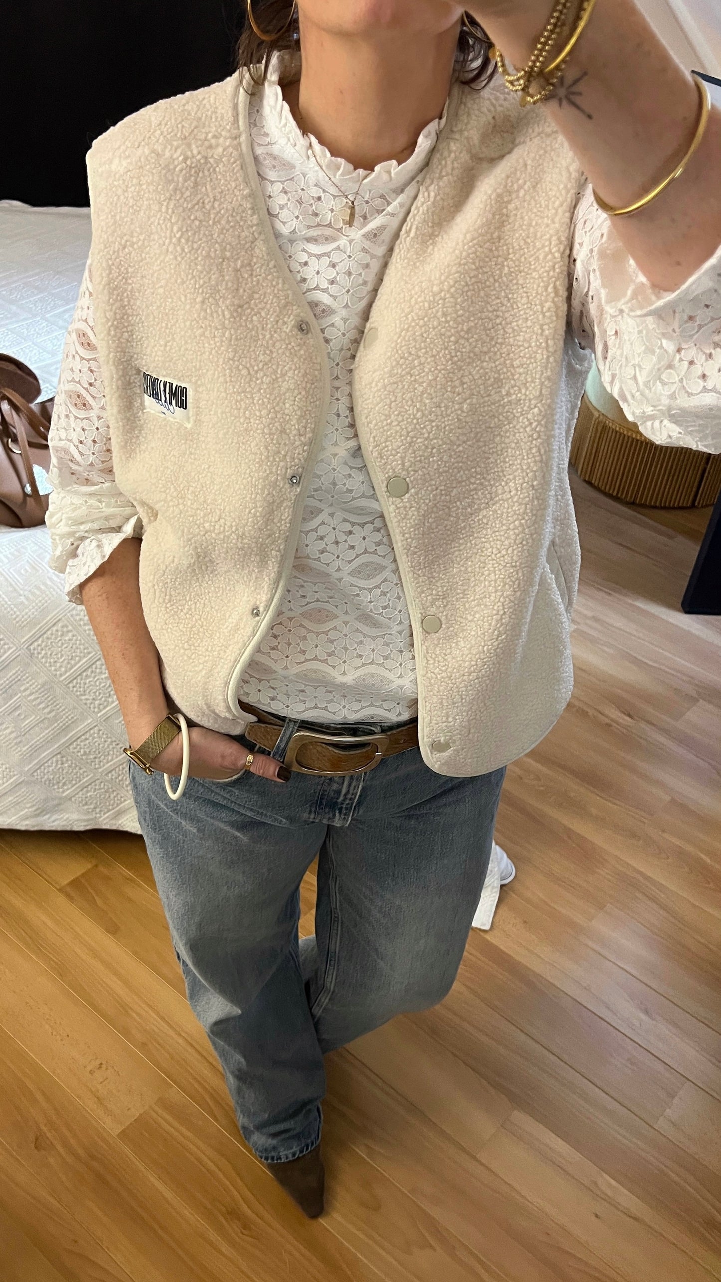 Gilet CONSTANCE Crème