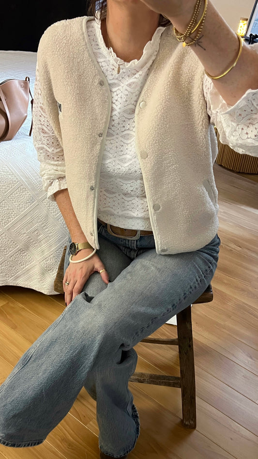 Gilet CONSTANCE Crème