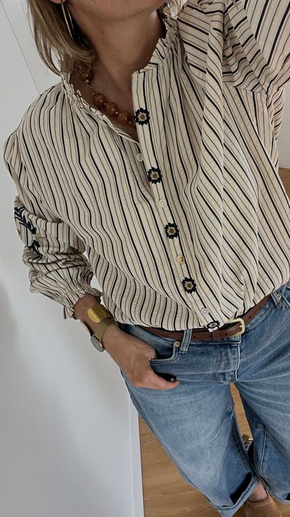 Chemise rayée | ROMANE