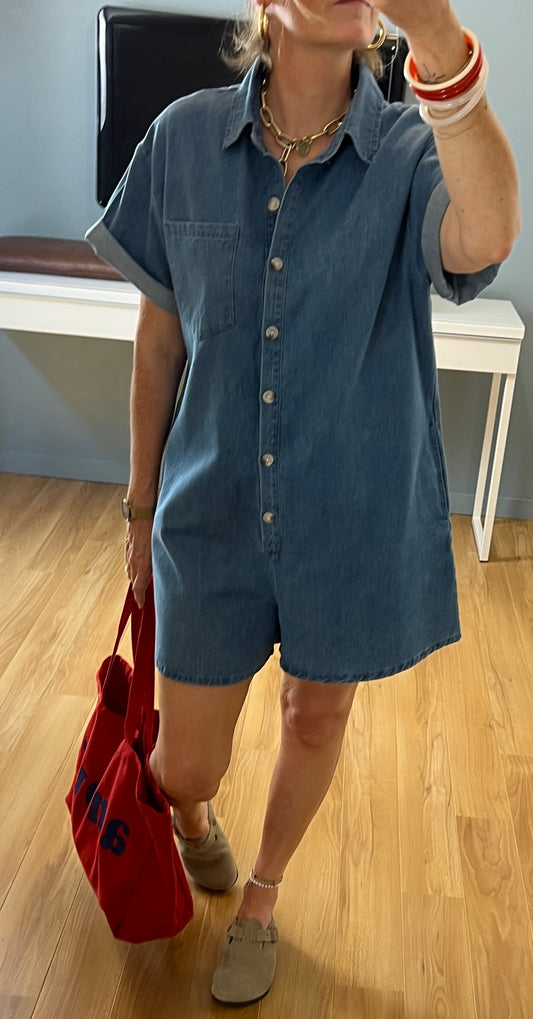 Combi-short denim | DIEGO