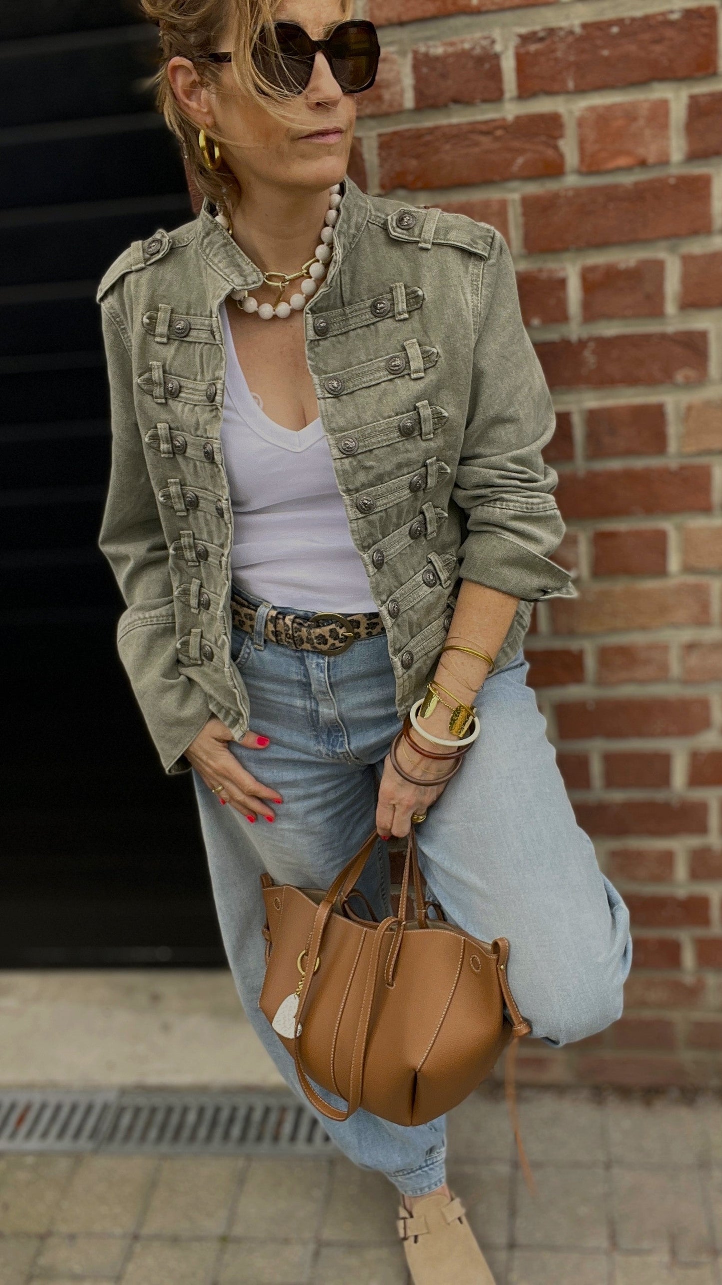 Veste jean | JACKSON kaki