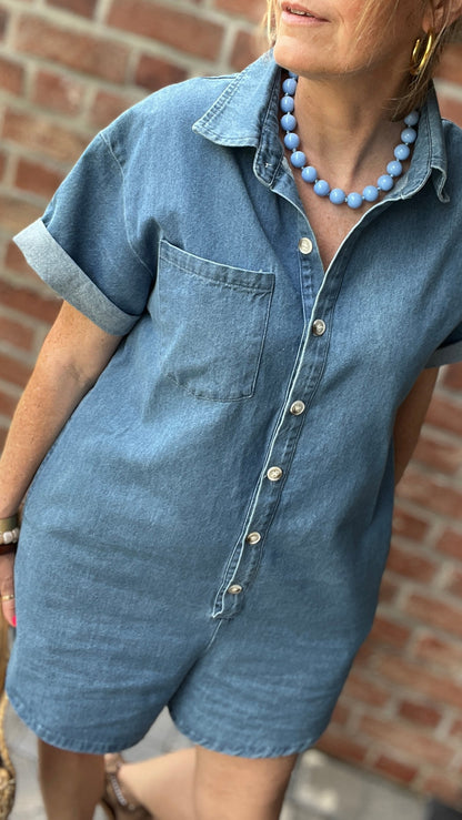 Combi-short denim | DIEGO