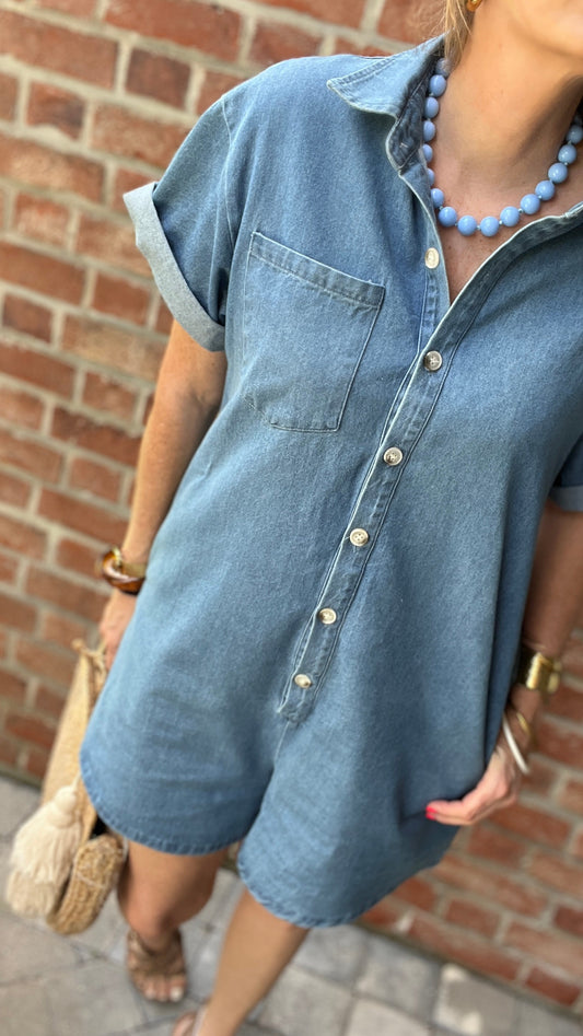 Combi-short denim | DIEGO