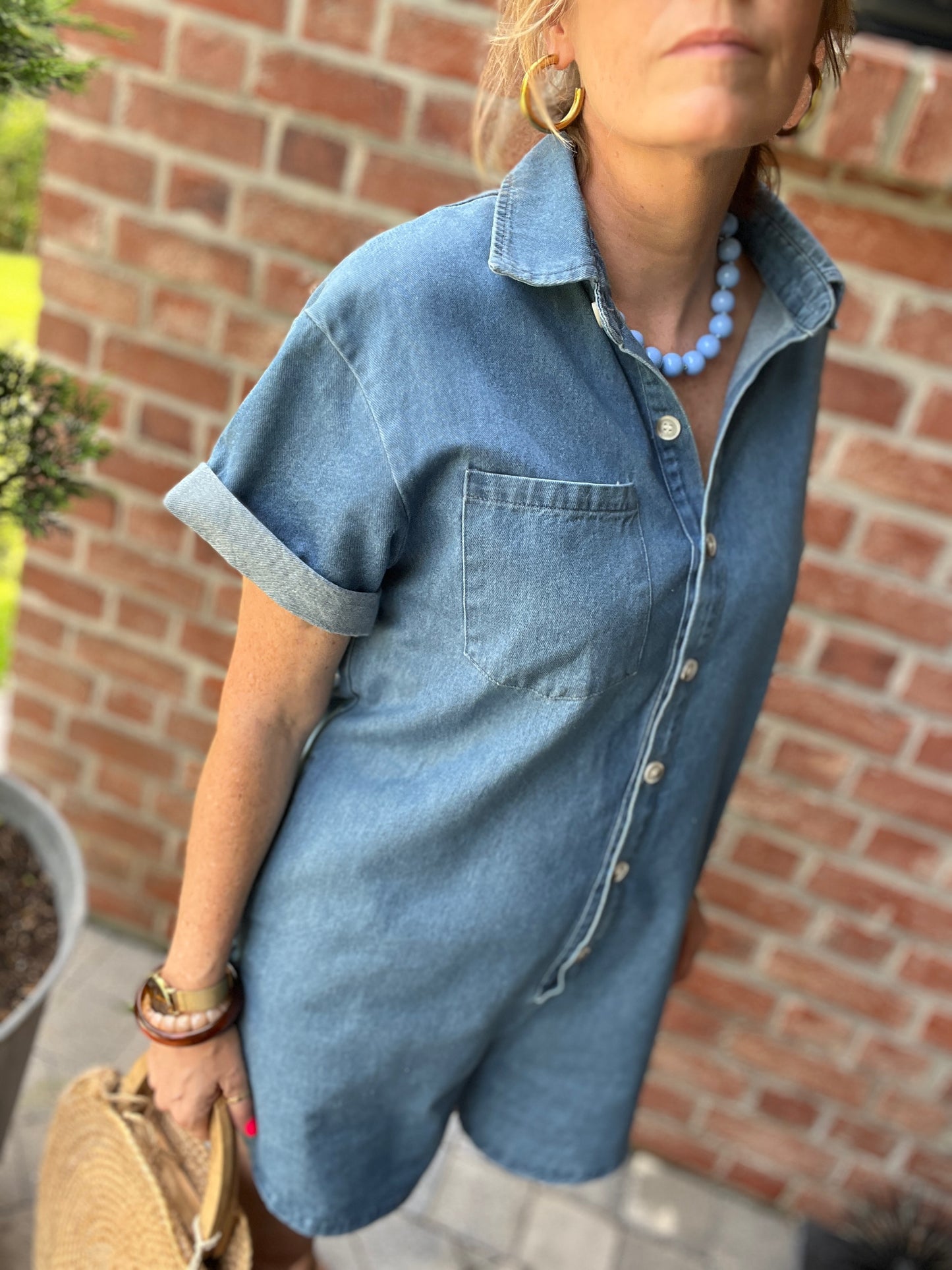Combi-short denim | DIEGO