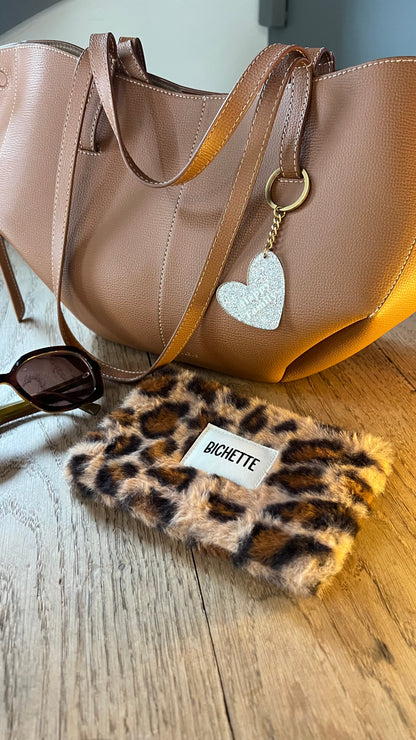 Porte clé pailleté "Happy family"