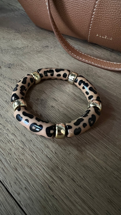 Bracelet perles | LEOPARD CHOCOLAT