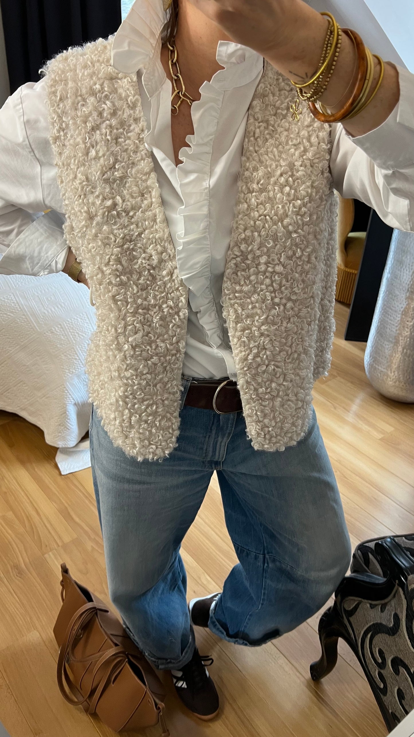 Gilet MARTHE aspect bouclette