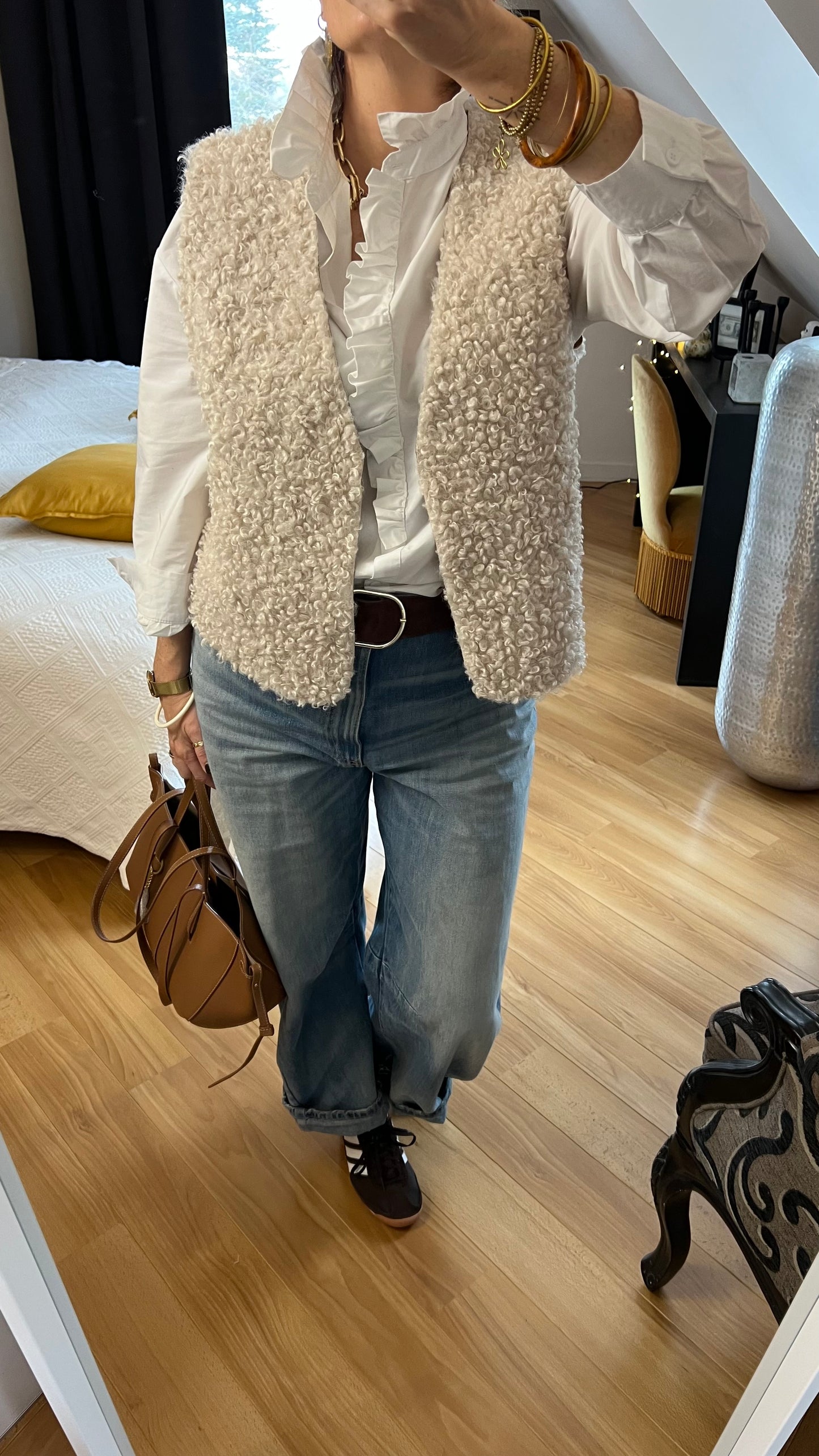 Gilet MARTHE aspect bouclette