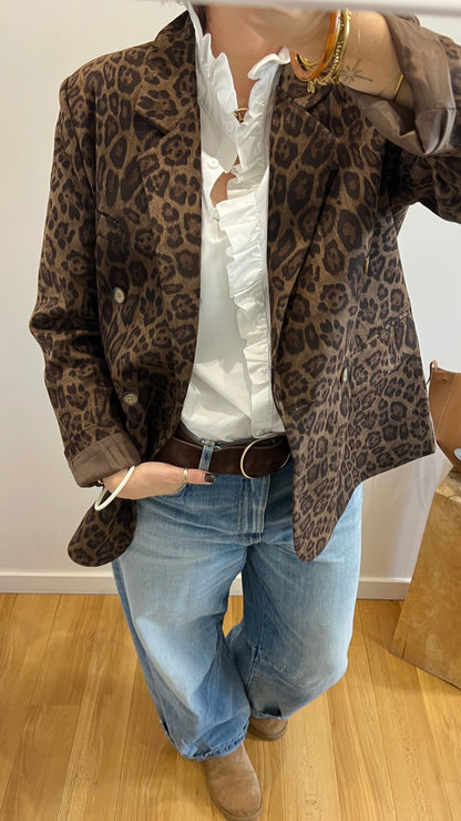 Veste / Blazer | MARGUERITE Léopard Chocolat