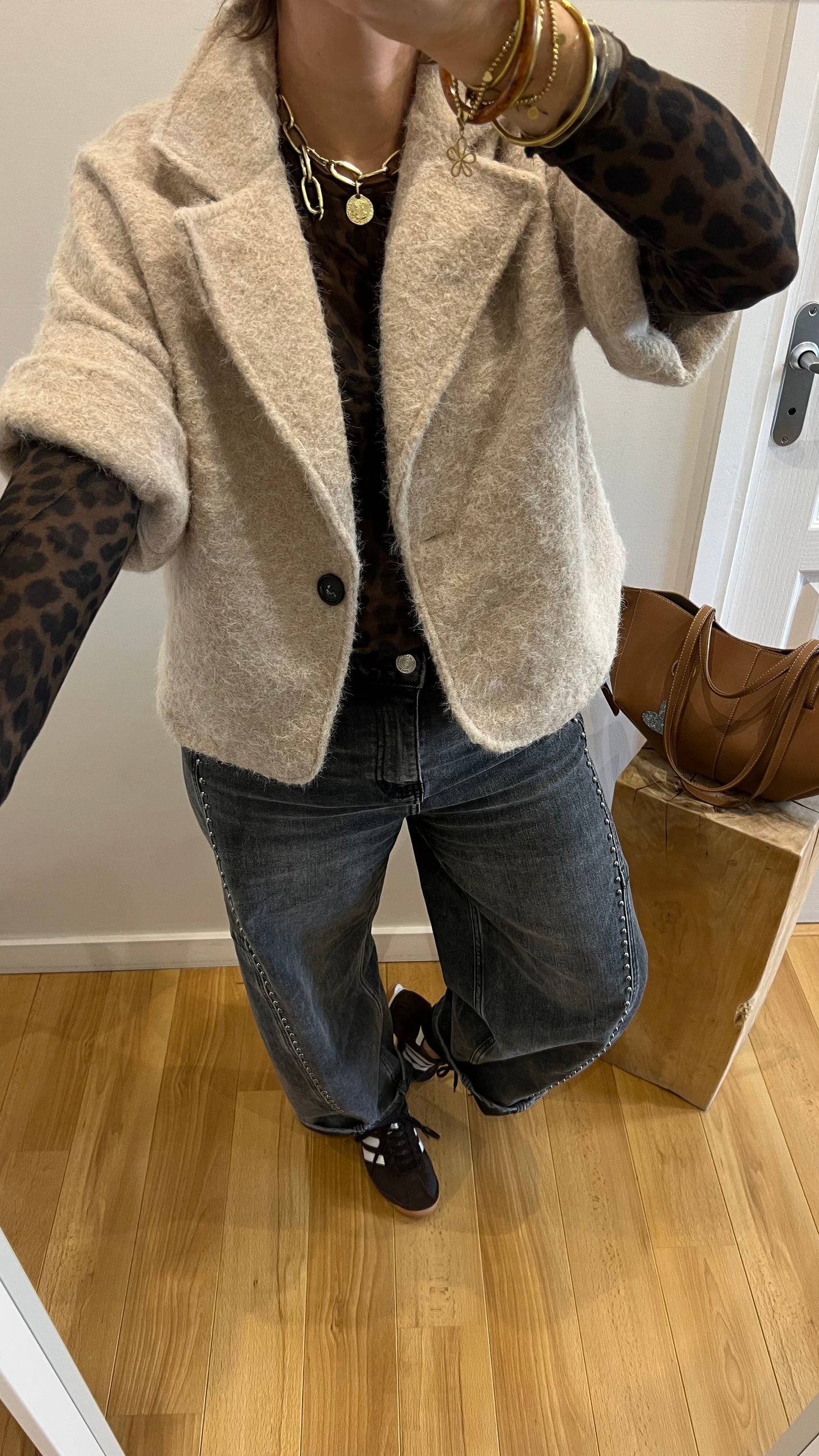 Veste | EMILIE beige chiné