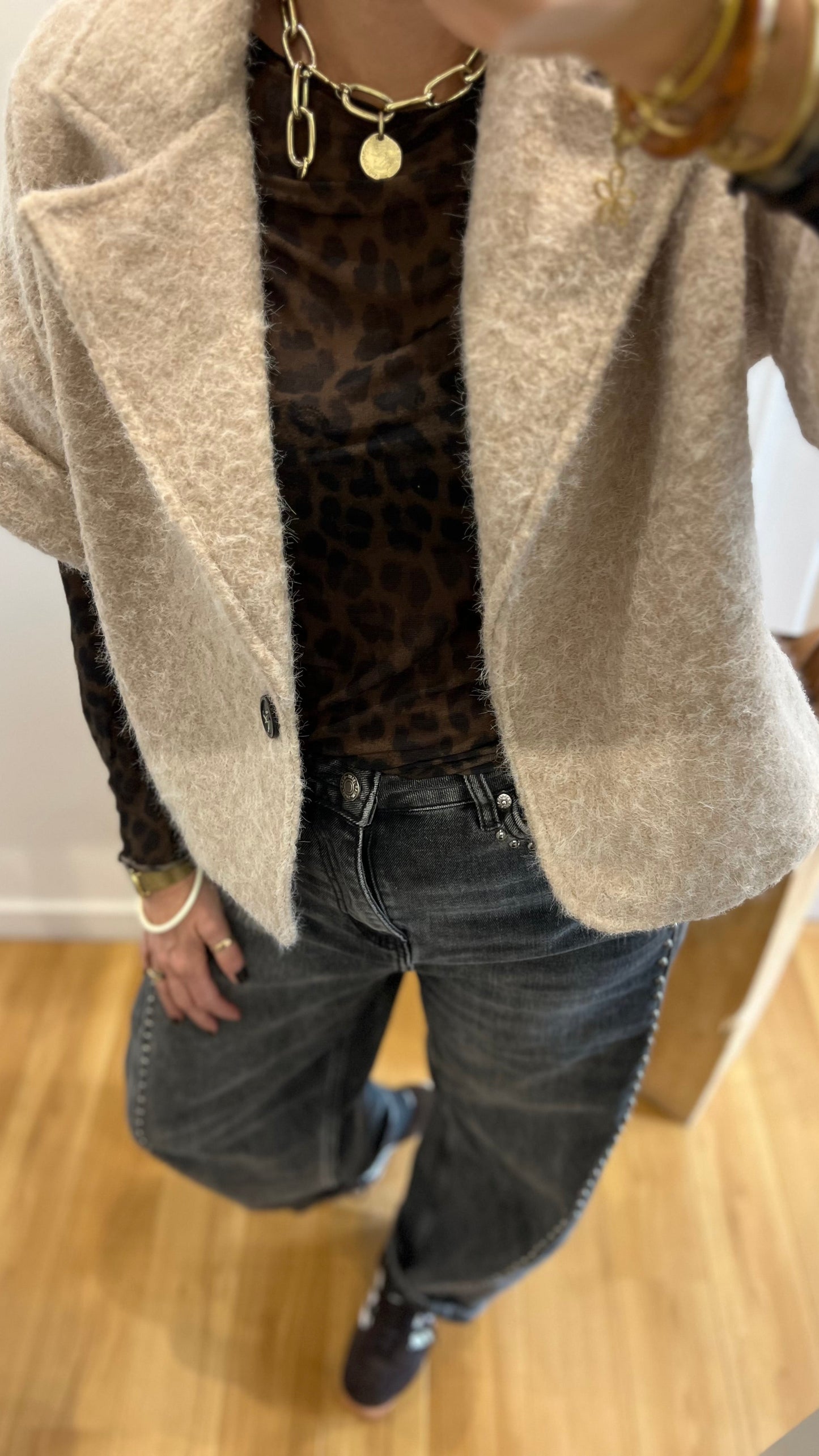 Veste | EMILIE beige chiné