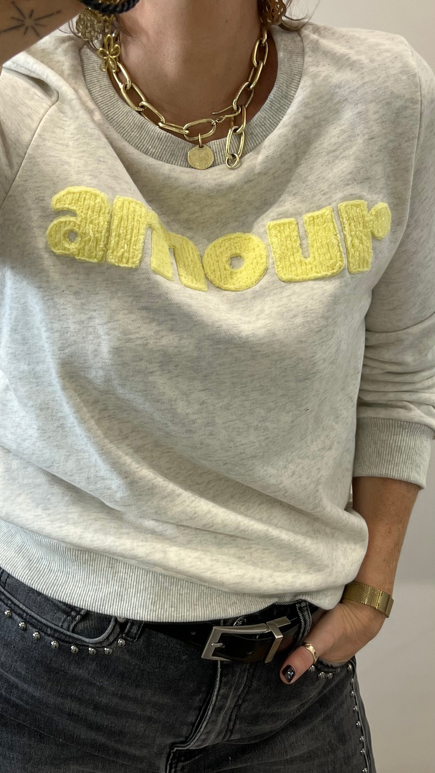 Sweat | JULIETTE AMOUR Jaune