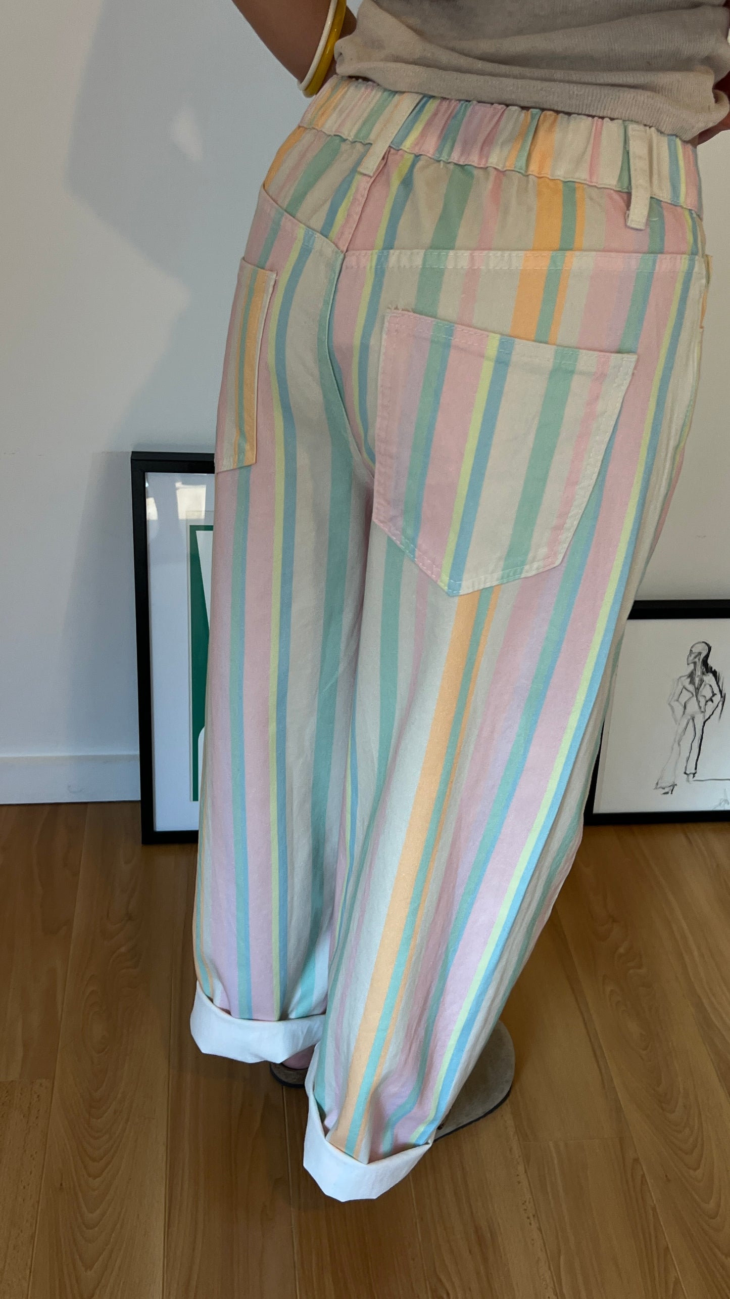 Jean Barrel rayé | JADE