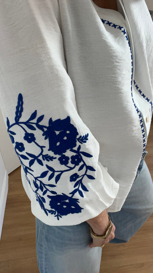 Blouse | CLAUDIA Bleue