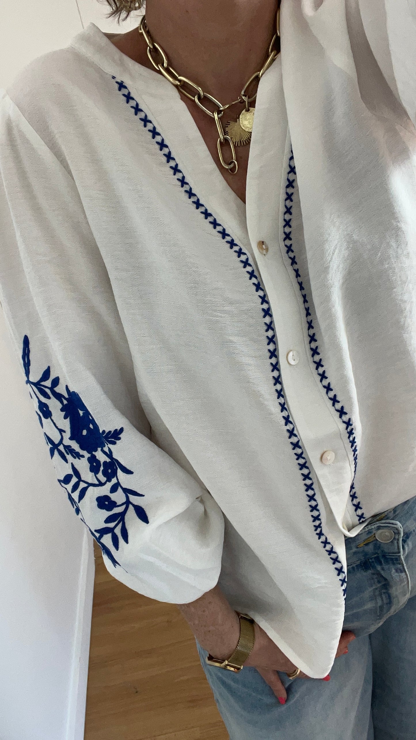 Blouse | CLAUDIA Bleue