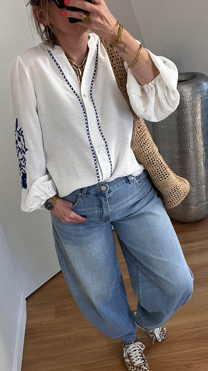 Blouse | CLAUDIA Bleue