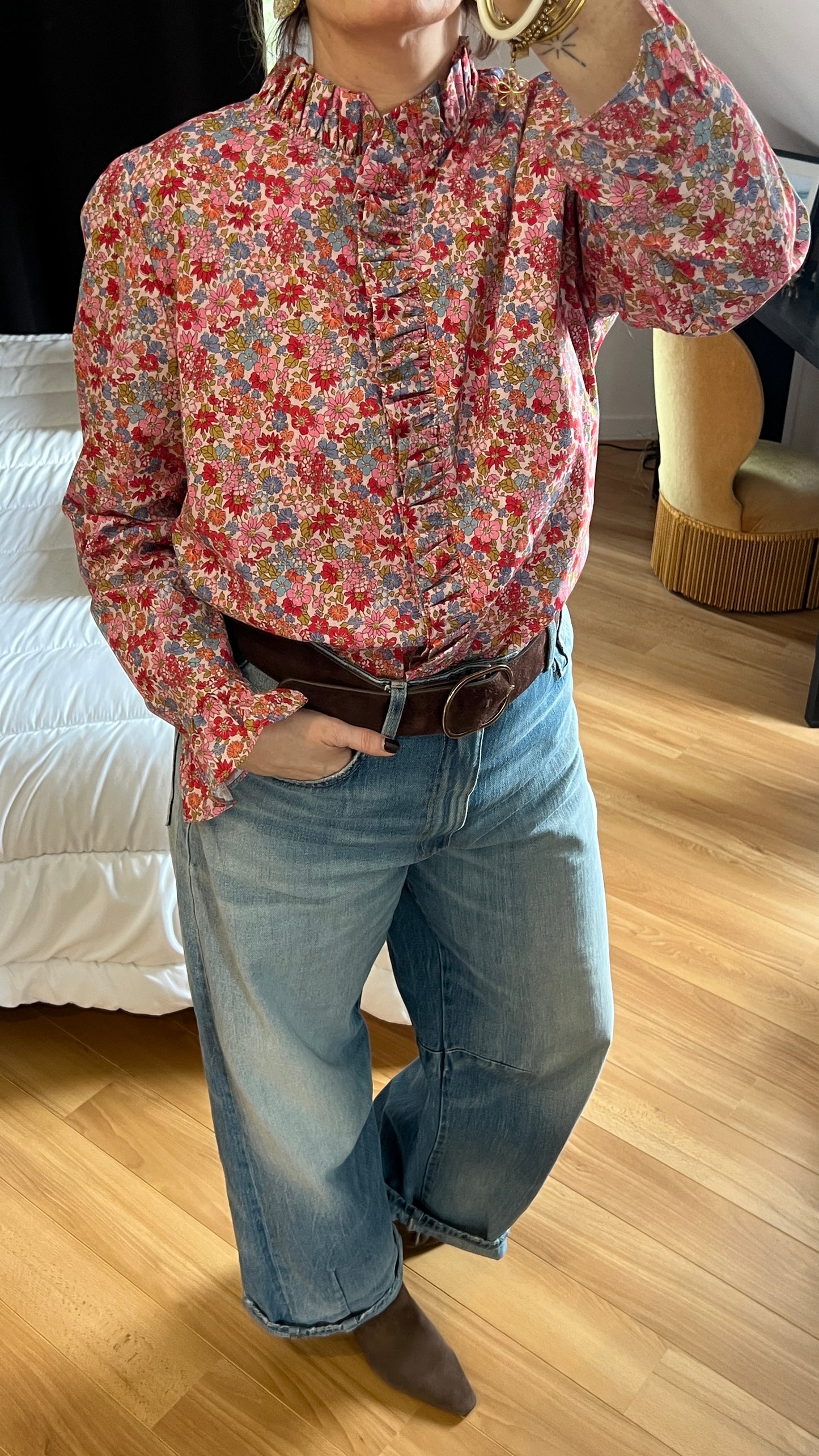 Chemise LIBERTY rose