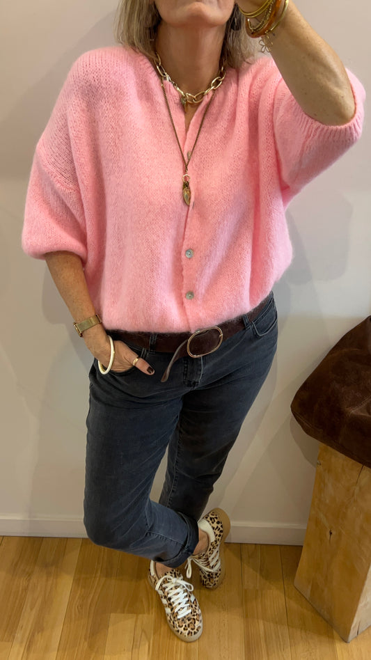 Gilet | LOUNA rose bonbon