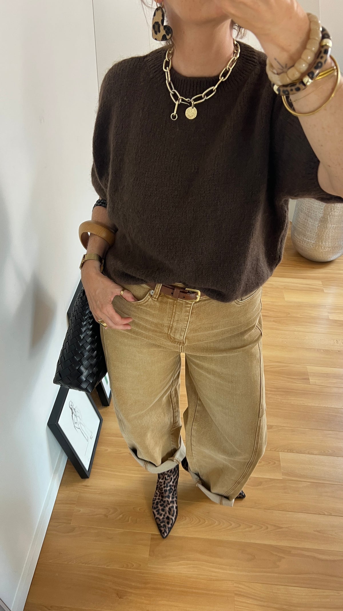 Jean ballon camel | GASTON