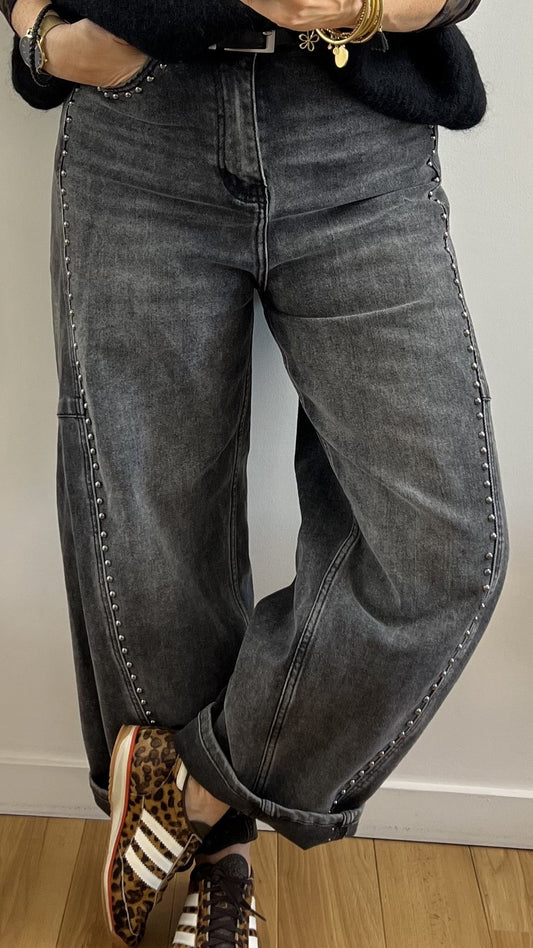 Jeans Barrel | LUCIEN gris