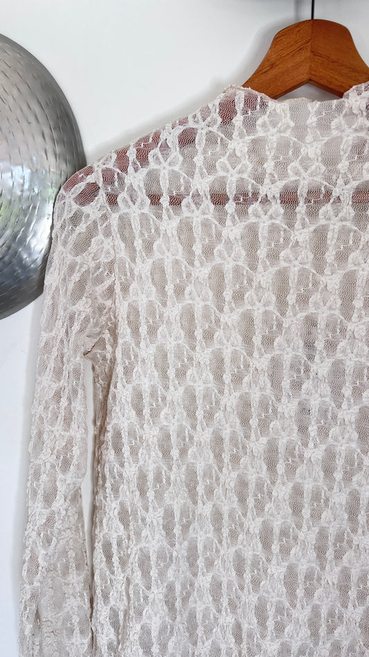 Top dentelle | JUSTINE beige
