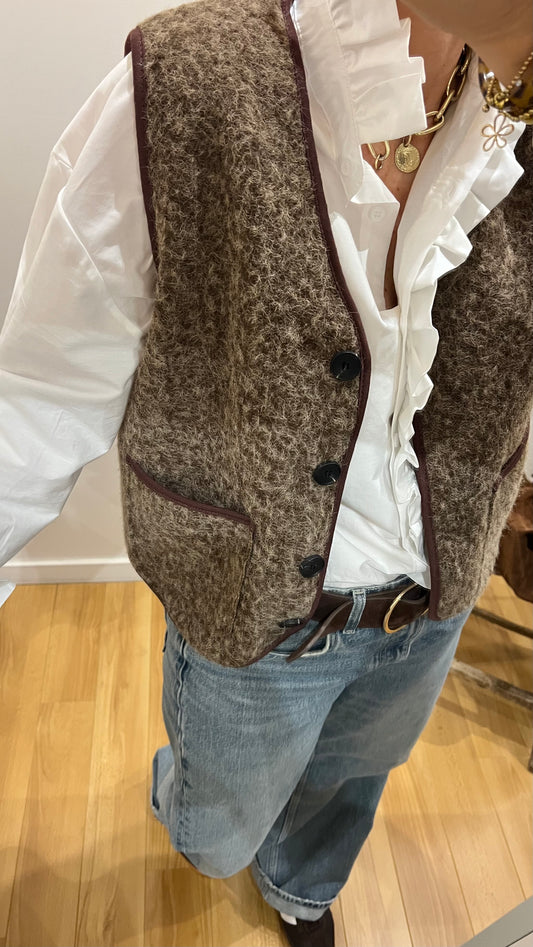 Gilet LOUIS chocolat