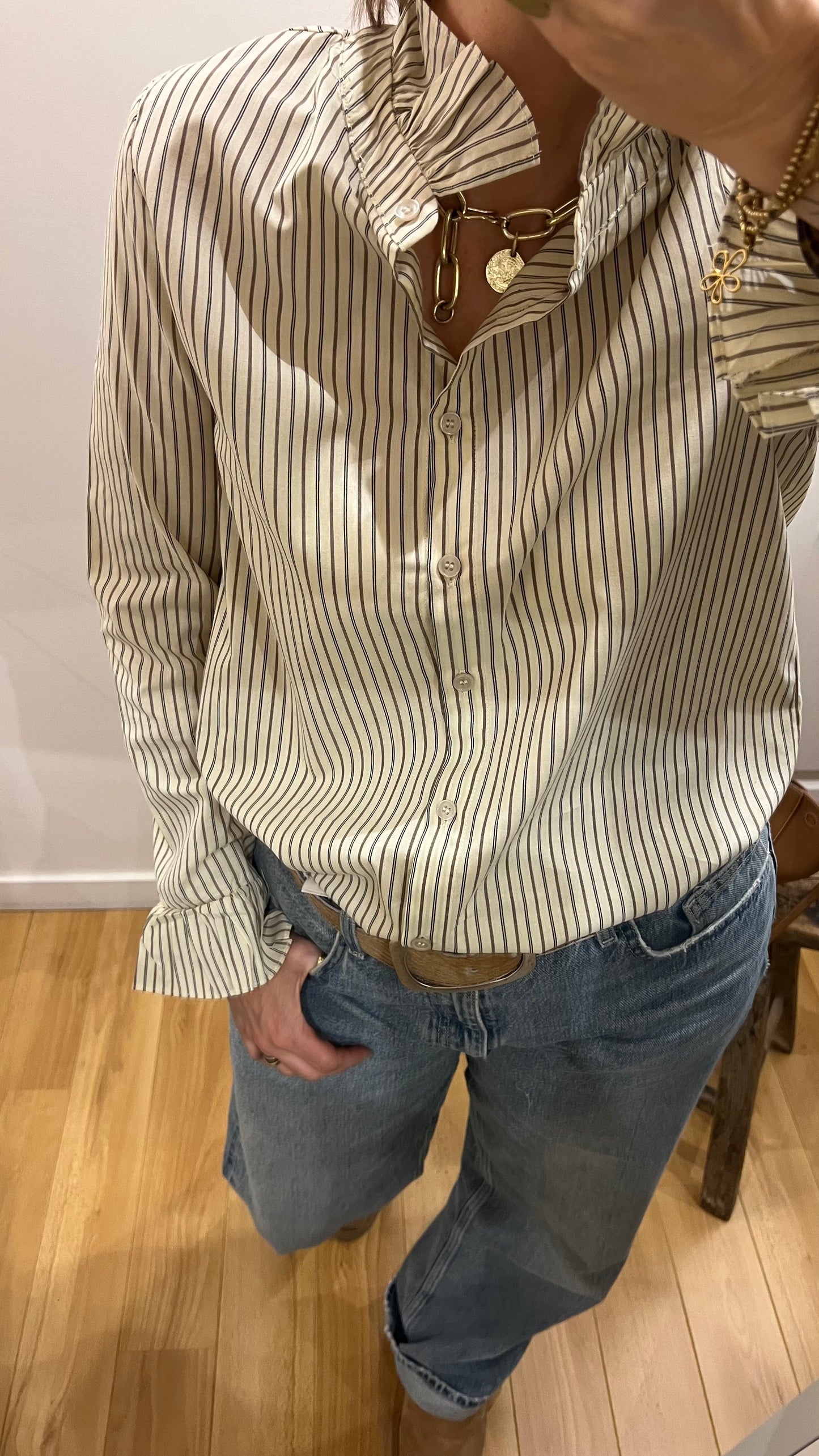 Chemise ROXANE col victorien