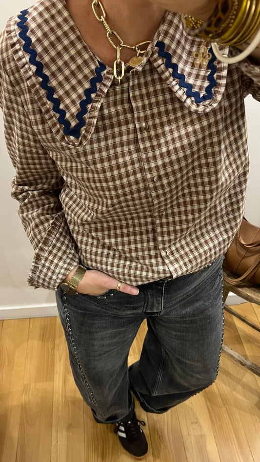 Chemise CÉLESTINE col Claudine