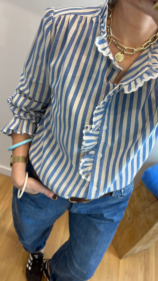 Chemise CHARLINE Bleue