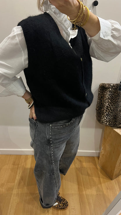 Gilet sans manches CHARLOTTE Noir