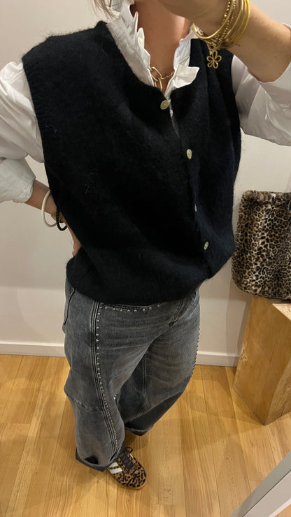 Gilet sans manches CHARLOTTE Noir