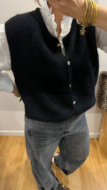 Gilet sans manches CHARLOTTE Noir