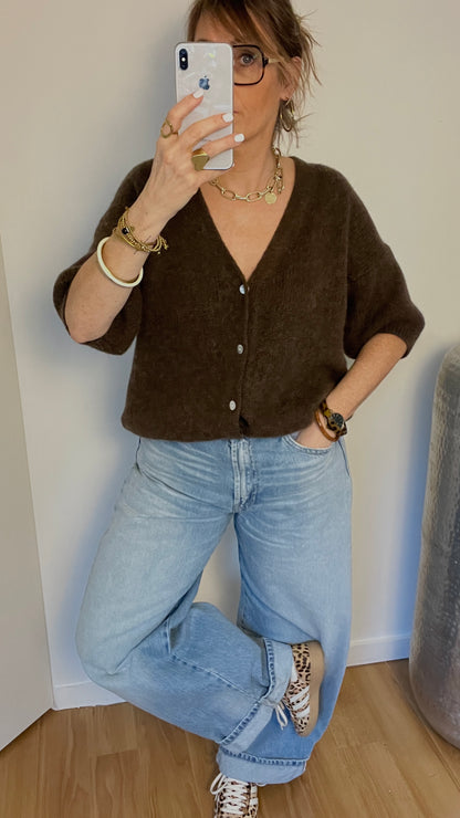 Gilet | INGRID chocolat